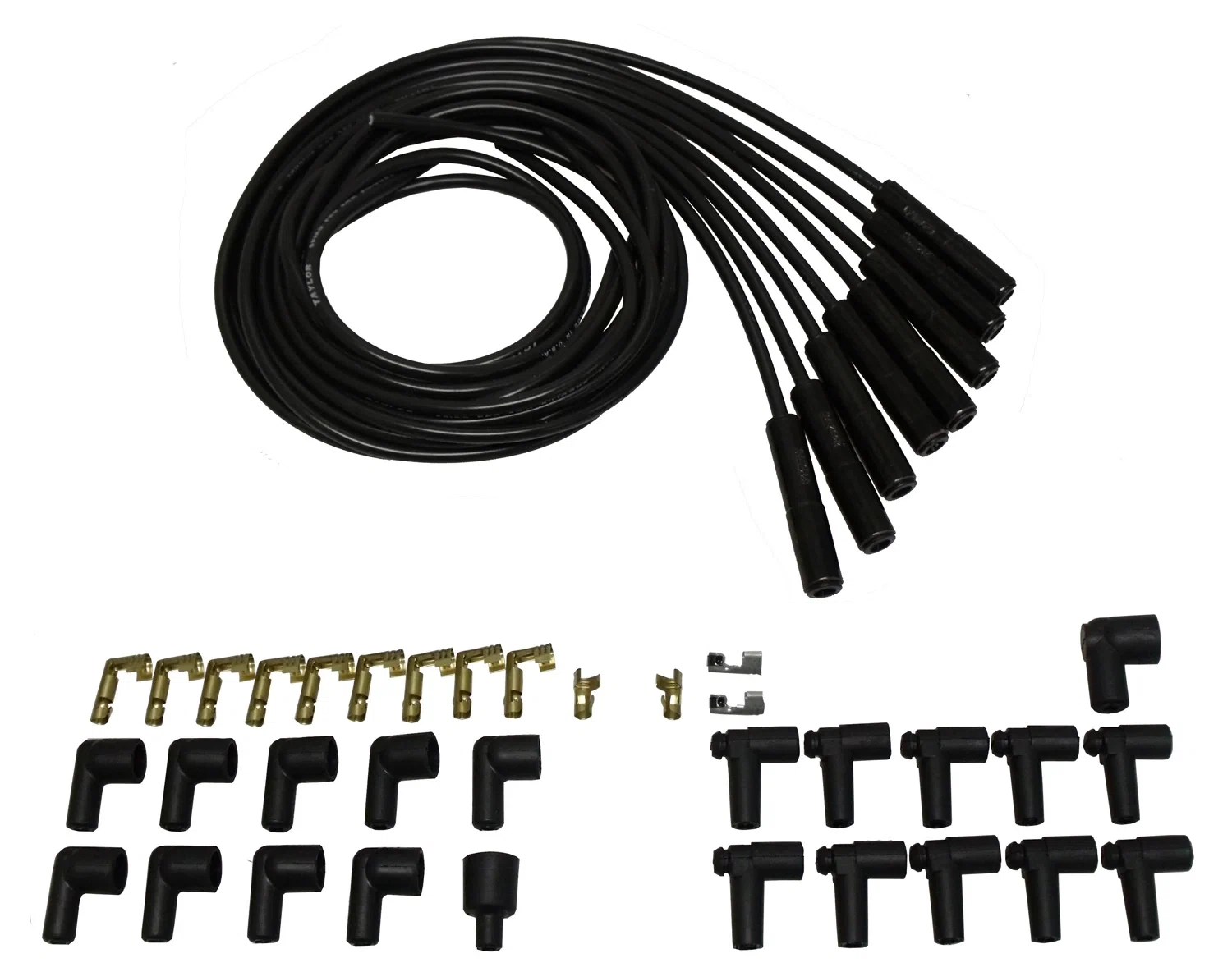 Spark Plug Wire Set Universal Silicone Spiro Pro 8mm 180_ 350 ohm_ft 75055-B